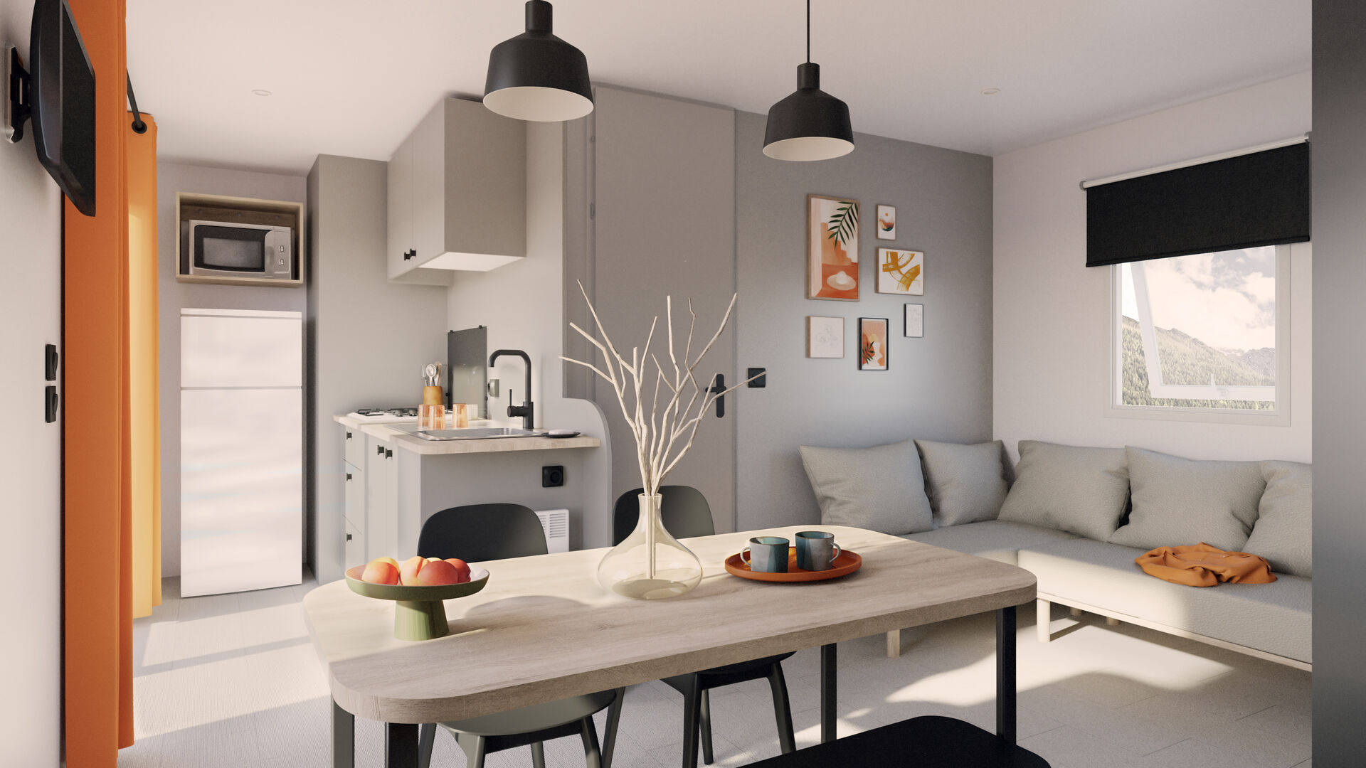 moderne en lichte stacaravan