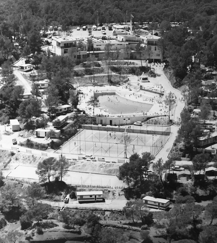 le camping Holiday Green à Fréjus en 1980